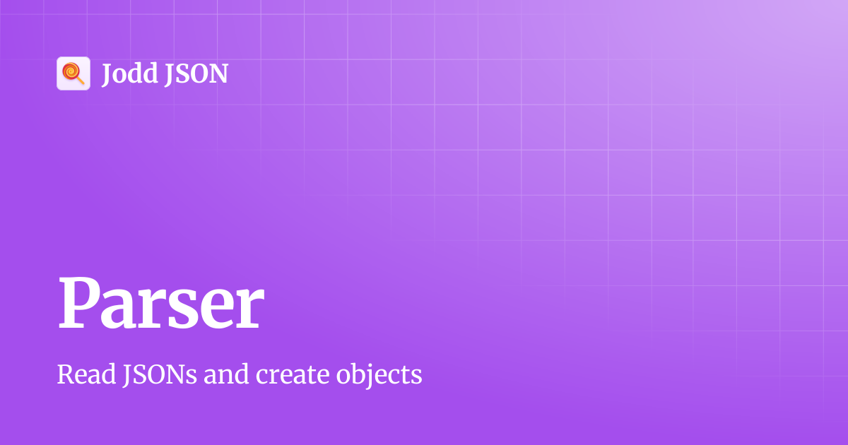 Parser | Jodd JSON